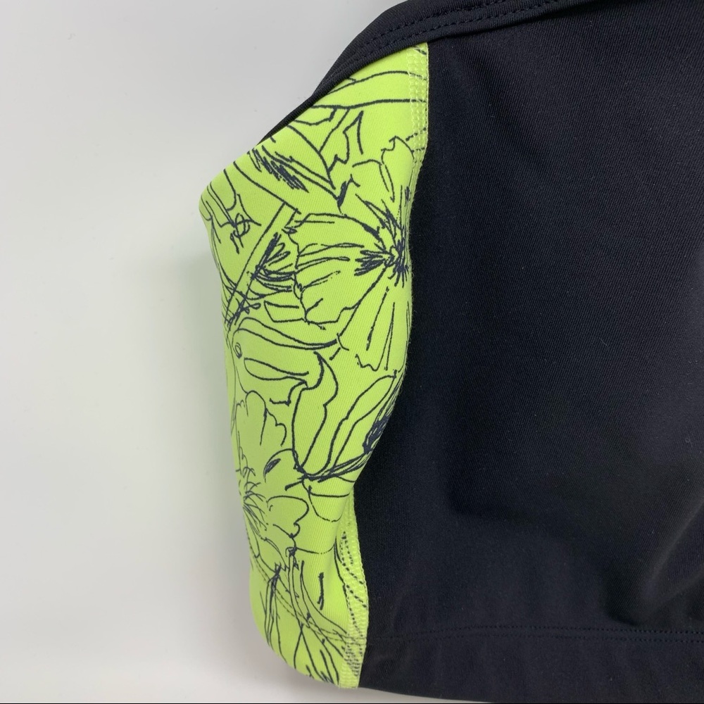LOWEST Free People FP Movement NWOT Fired Up Sports Bra Top Floral Black Size S - Picture 3 of 7